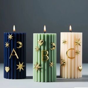 Letter J Candle Charms